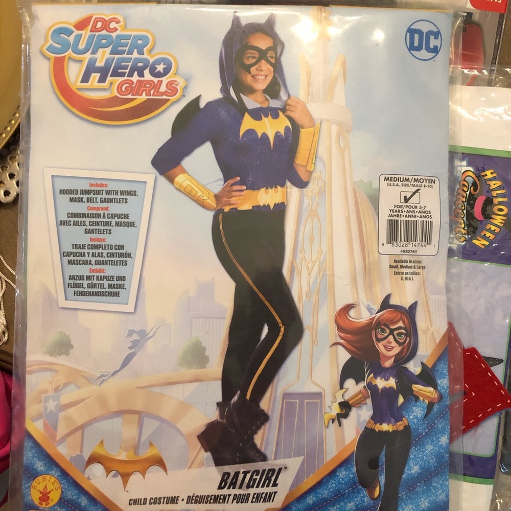 DC Superhero Girls Batgirl Batwoman Hooded Cosplay Costume Set - Picture 4 of 6